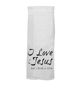 Twisted Wares I Love Jesus But I Drink A Little Towel