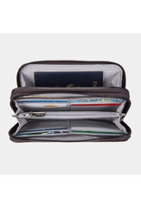 Travelon RFID BLocking Double Zip Wallet Smoke