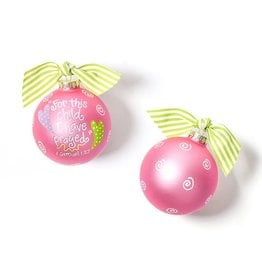 Coton Colors For This Child I Have Prayed Pink Ornament