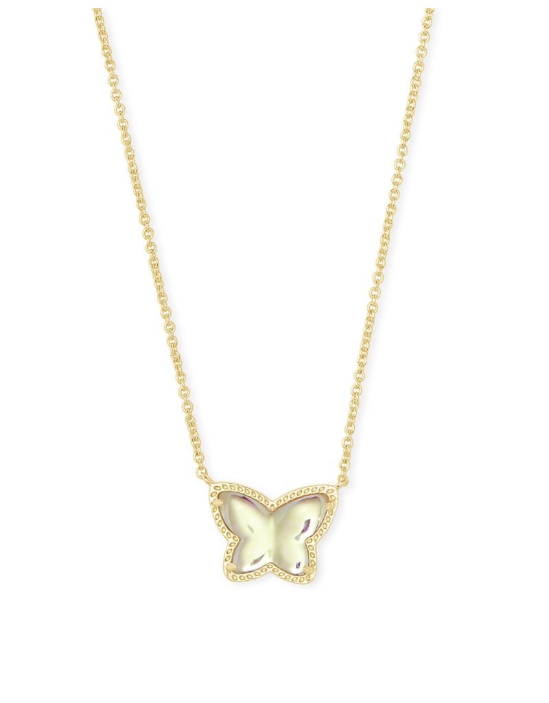 Kendra Scott Blair Gold Butterfly Delicate Chain Bracelet in Pink Mix - Her  Hide Out