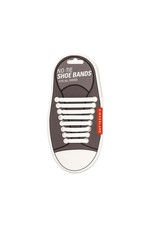 Kikkerland White No-Tie Shoe Bands