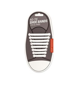 Kikkerland White No-Tie Shoe Bands