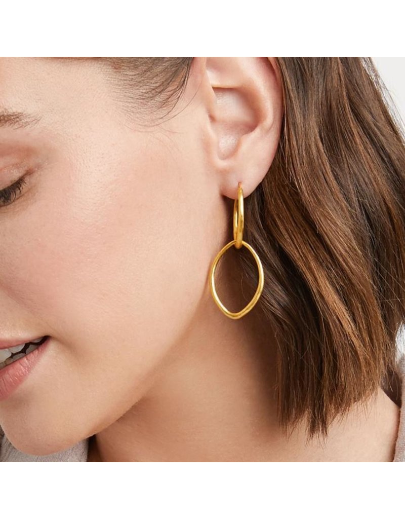 Julie Vos Fleur-de-Lis 2 in 1 Earring