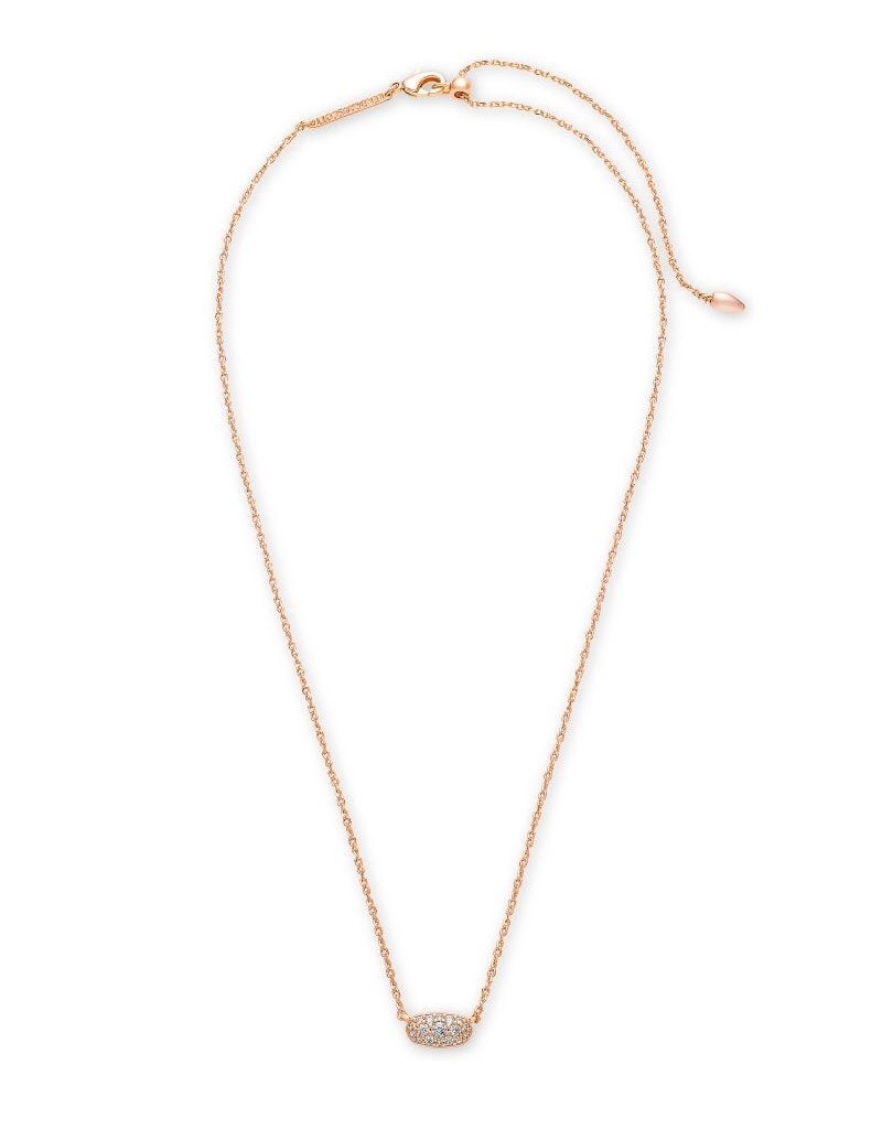 Grayson Silver Crystal Pendant Necklace in Pink Ombre | Kendra Scott