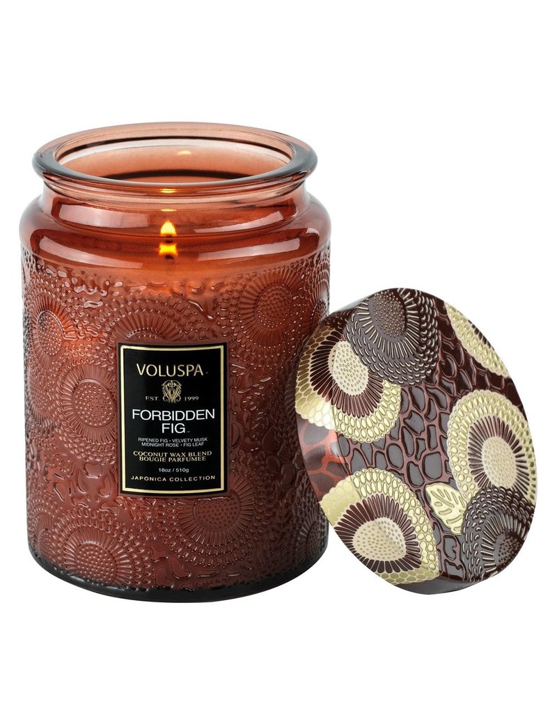 Voluspa Large Glass Jar w/Lid 18oz
