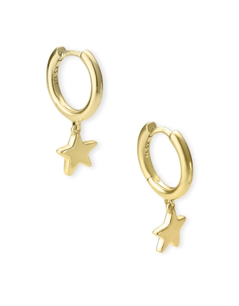 Kendra Scott Jae Star Huggie Earring 18K Gold Vermeil