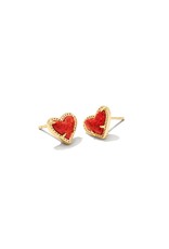 Kendra Scott Ari Heart Stud Earring - Opal