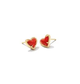 Kendra Scott Ari Heart Stud Earring - Opal