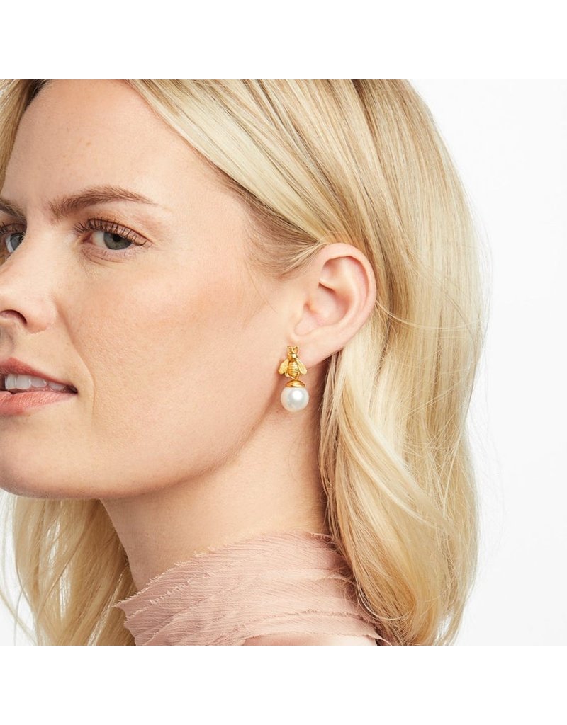 Julie Vos Bee Pearl Drop Earring