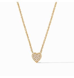 Julie Vos Heart Pave Demi Delicate Necklace