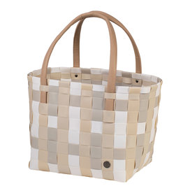 Handed By Color Block Woven Tote