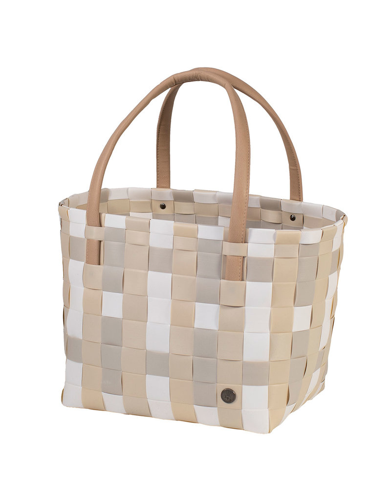 Handed By Color Block Woven Tote