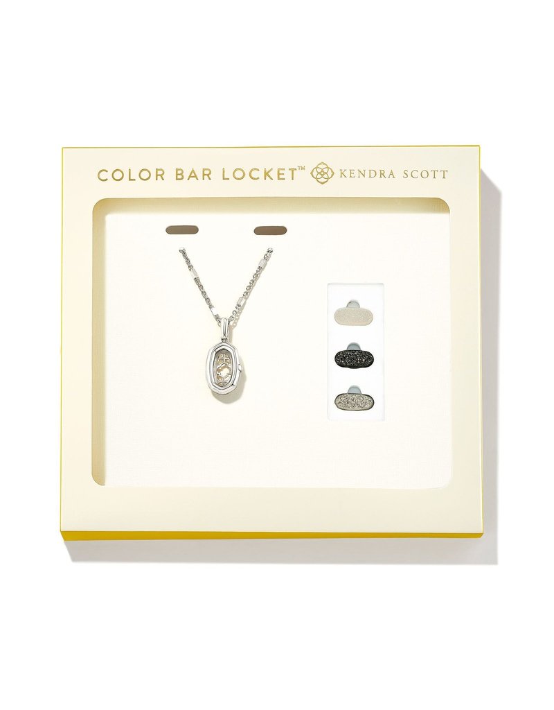 Kendra Scott Elle Gold Locket Pendant Necklace Gift Set