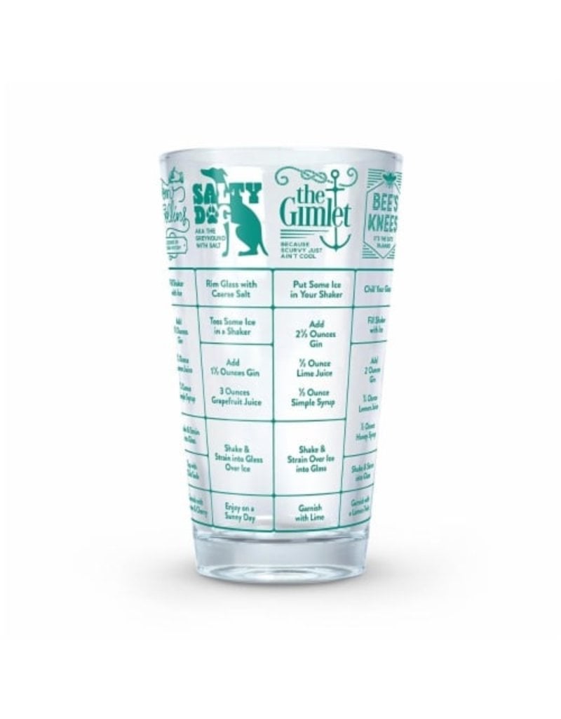 Lifetime Brands Good Measure Recipe Glass -
