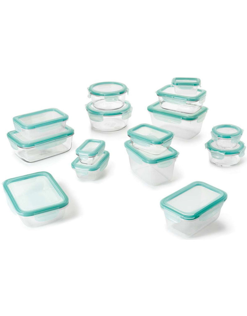 OXO 30 PC Smart Seal Glass & Plastic Container Set