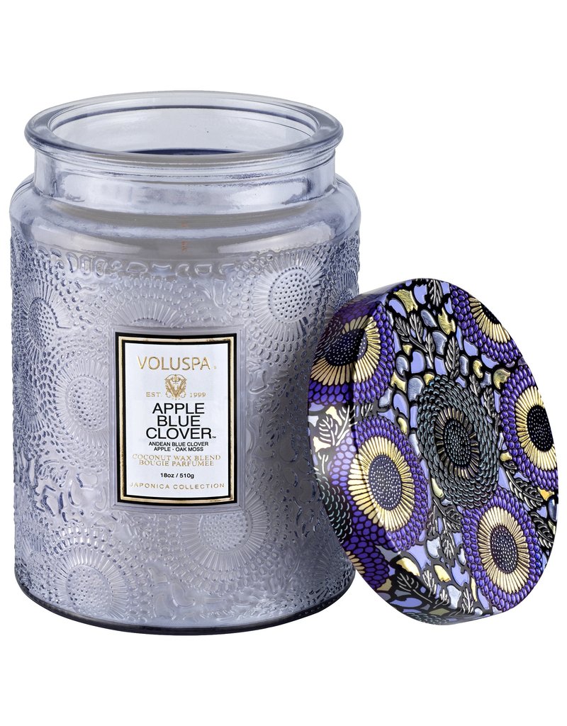 Voluspa Large Glass Jar w/Lid 18oz