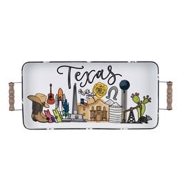 glory haus State Of Texas Landmark Enamel Tray