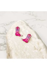 Prep Obsessed Cowboy Boot Acrylic Stud Earring