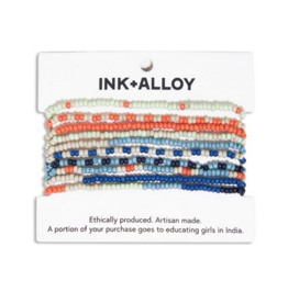 Ink + Alloy Stretch Bracelet 10 Pack