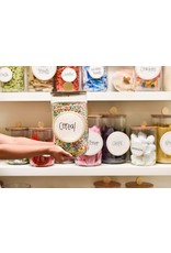 Happy Everything! Big Wooden Lid Large Glass Jar