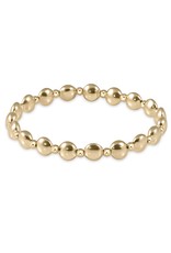 Enewton Honesty Grateful Pattern Gold Bead Bracelet