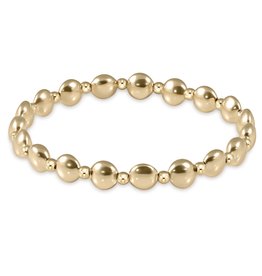 Enewton Honesty Grateful Pattern Gold Bead Bracelet