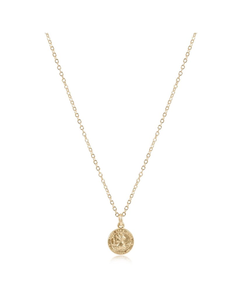 Enewton 16" Necklace Gold - Protection Small Gold Disc