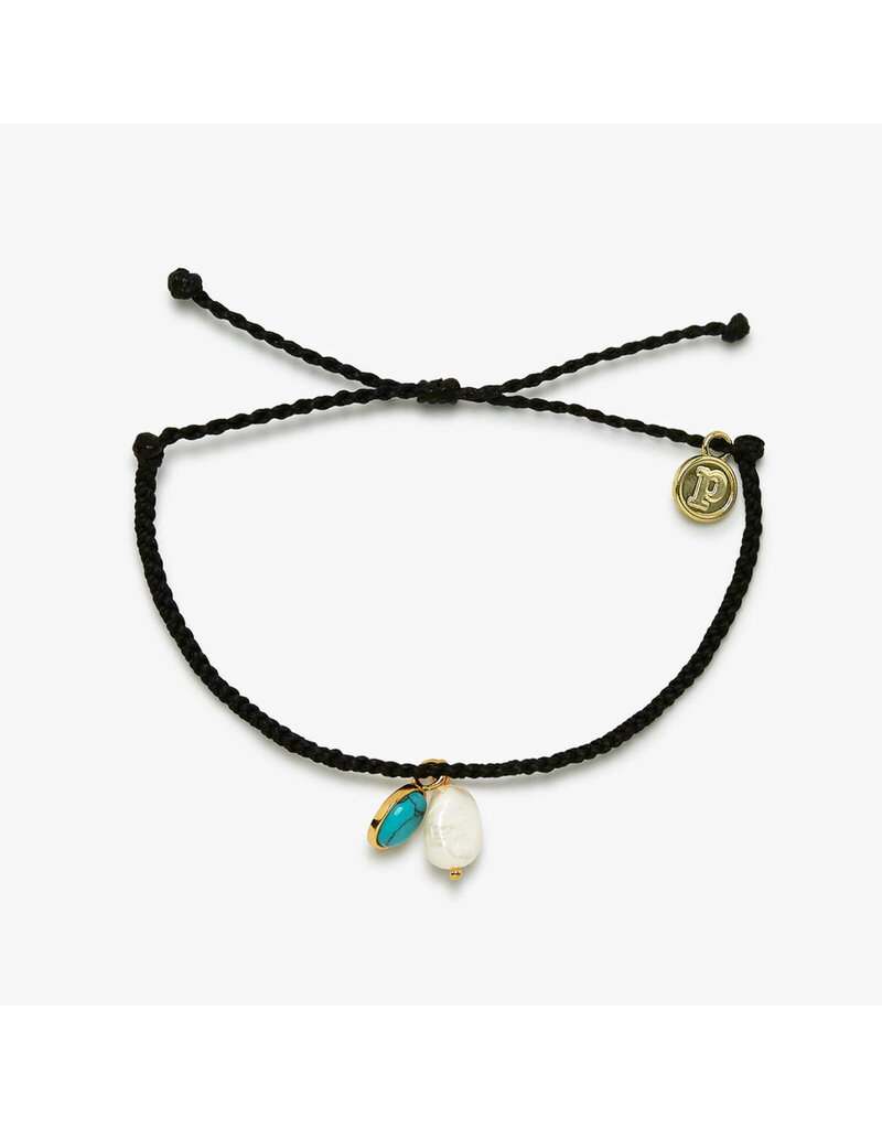 Pura Vida Pearl & Turquoise Charm Bracelet