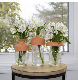 Kikkerland Terracotta Vase Collars