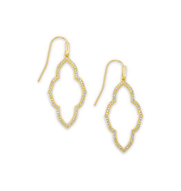 Kendra Scott Abbie Small Open Frame Earring - CZ