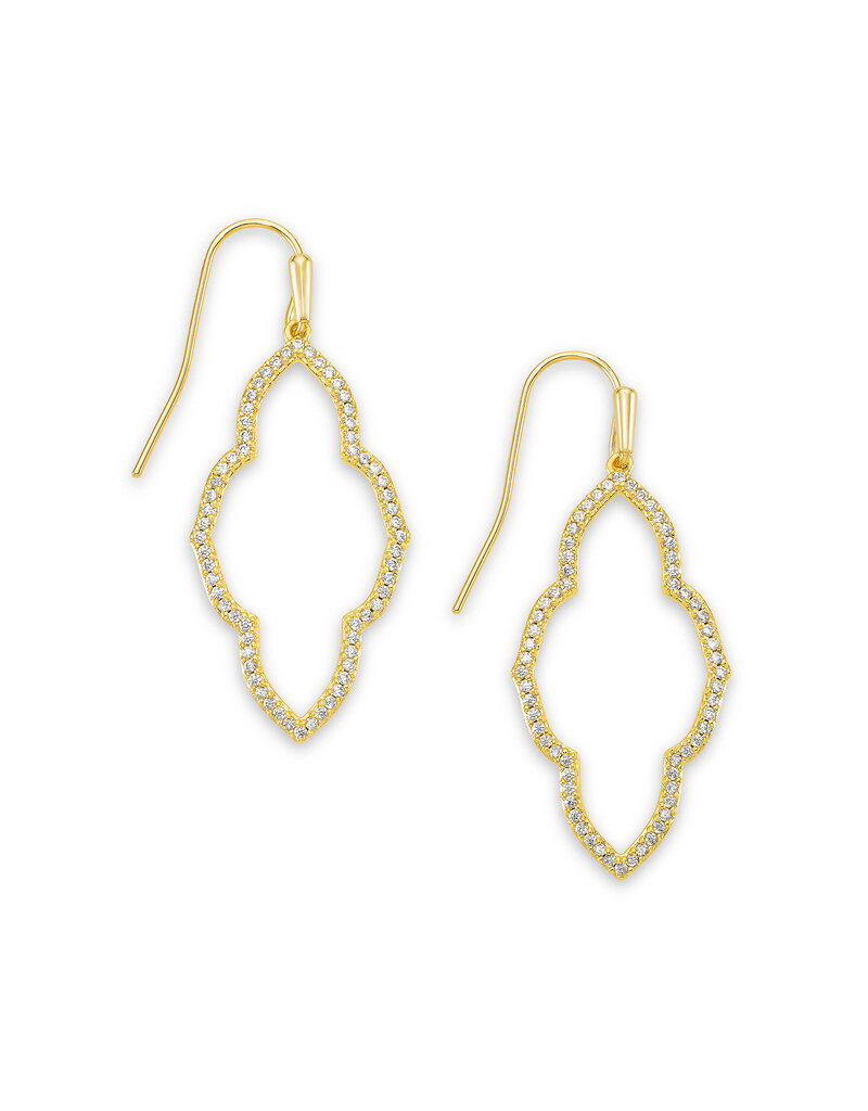 Kendra Scott Abbie Small Open Frame Earring - CZ