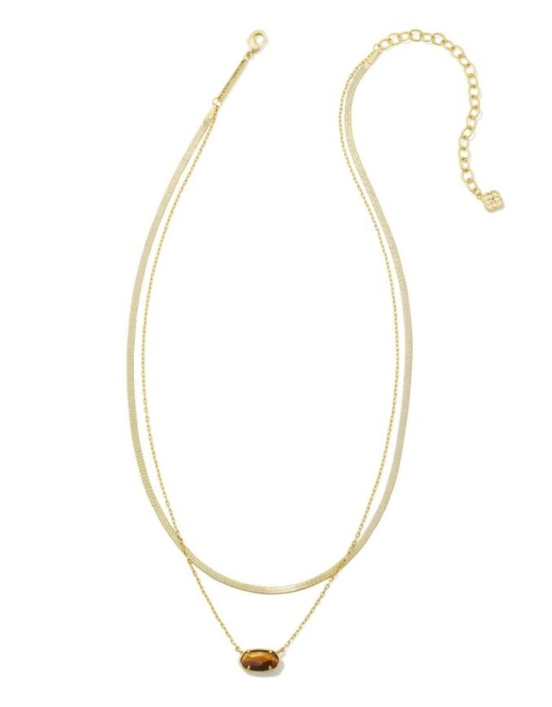 Kendra Scott Grayson Herringbone Multi Strand Necklace