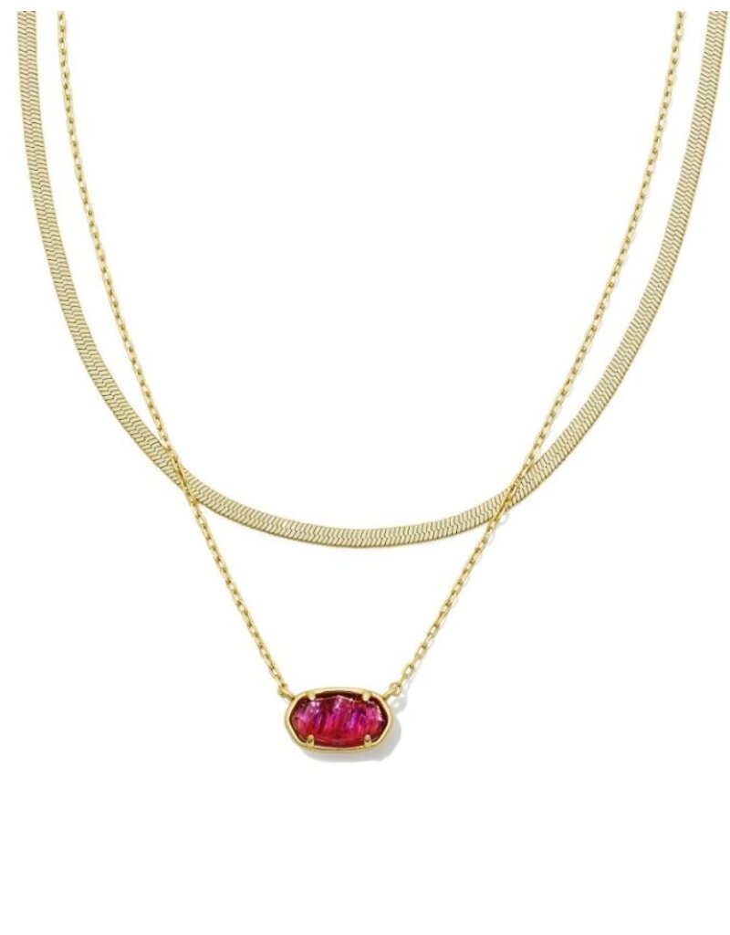 Kendra Scott Grayson Herringbone Multi Strand Necklace