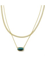 Kendra Scott Grayson Herringbone Multi Strand Necklace