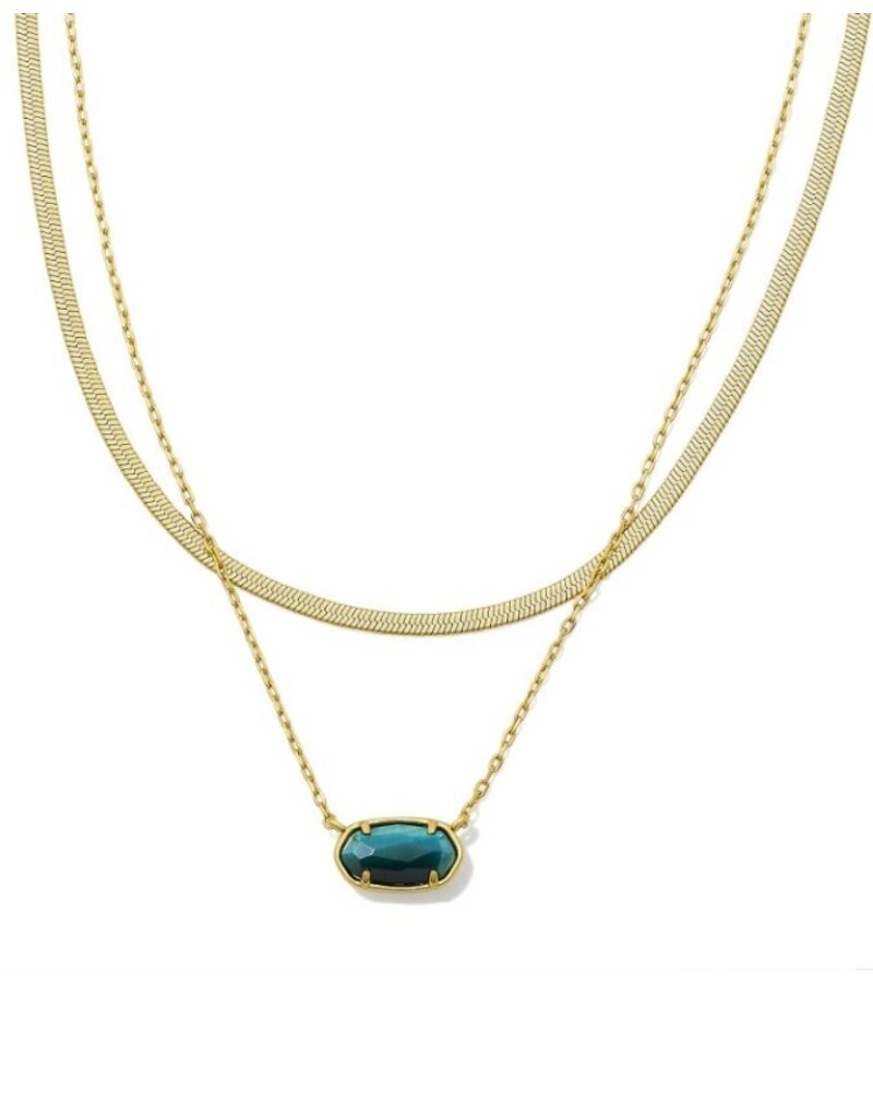 Kendra Scott Grayson Herringbone Multi Strand Necklace