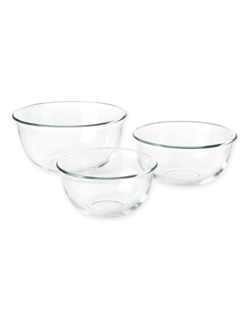 3 PC Glass Bowl Set Gift and Gourmet