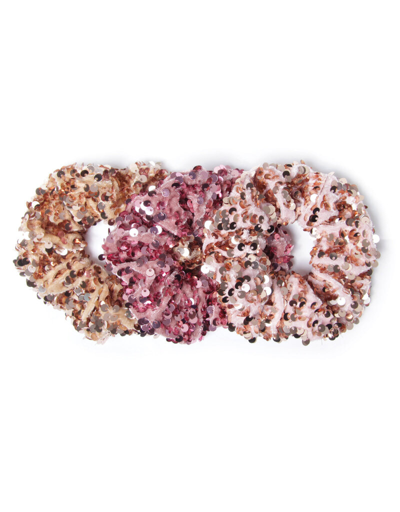 Banded Sequined Scrunchie Box Set
