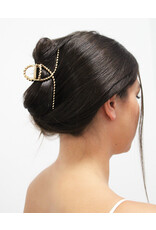 Banded Gold Lasso Claw Clip