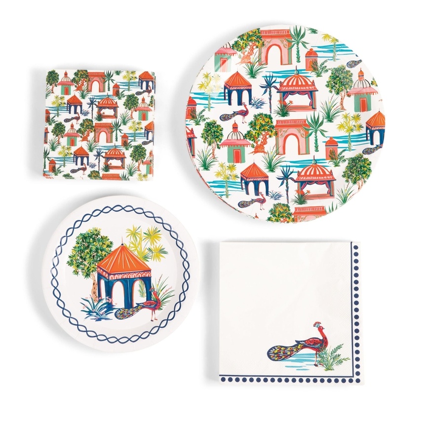 Paper Plate & Napkin Set Serves 16 Gift and Gourmet