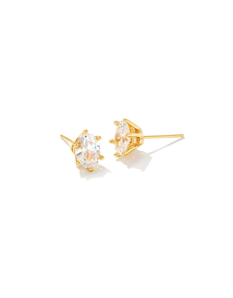 Kendra Scott Cailin Crystal Stud Earring Rhodium