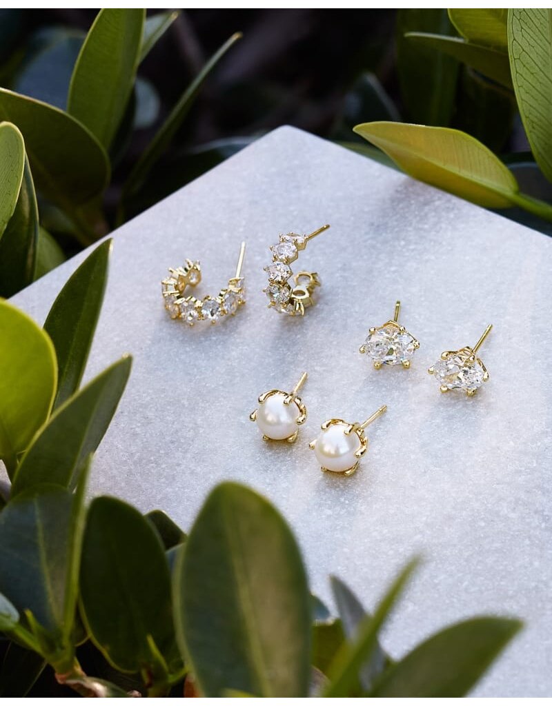 Kendra Scott Cailin Crystal Stud Earring Rhodium