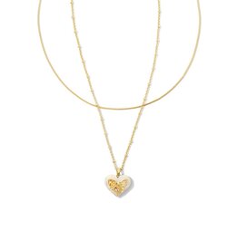 Kendra Scott Penny Heart Multi Strand Necklace