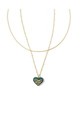 Kendra Scott Penny Heart Multi Strand Necklace