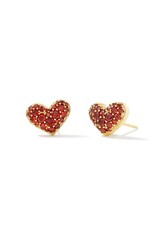 Kendra Scott Ari Pave Crystal Heart Stud