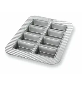 USA Pans Mini Loaf Panel Pan (8well) 15.75x11.12x1.25