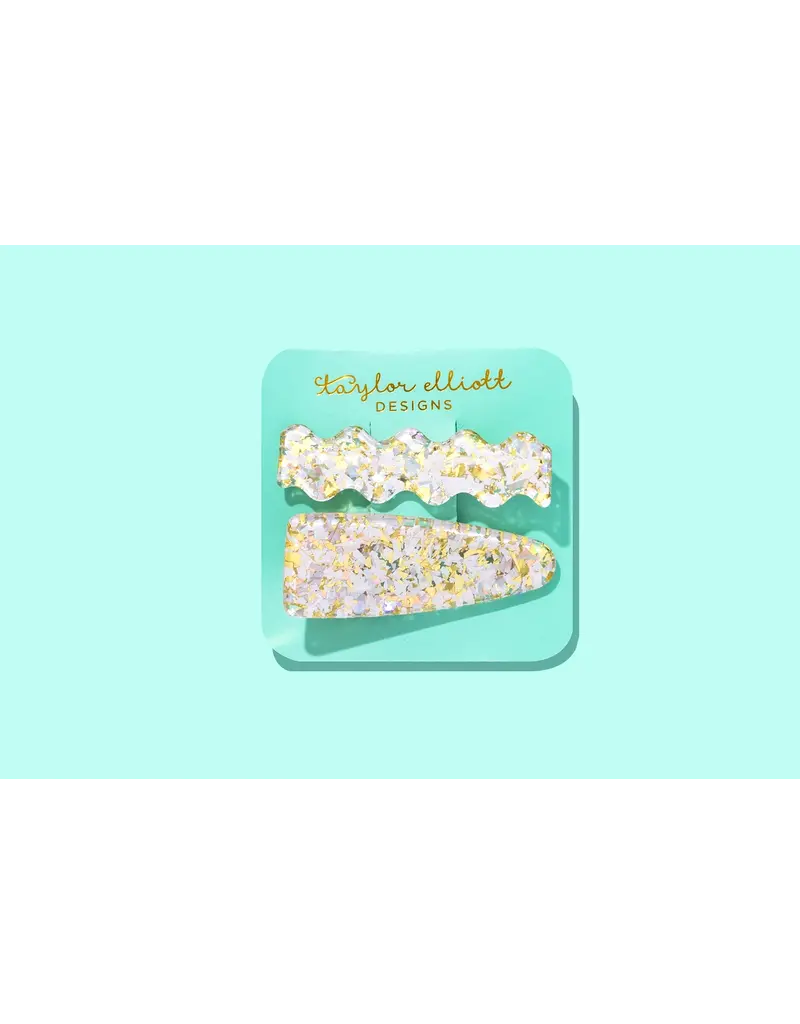 Taylor Elliott Designs Confetti Hair Clip Set - 2 Pack