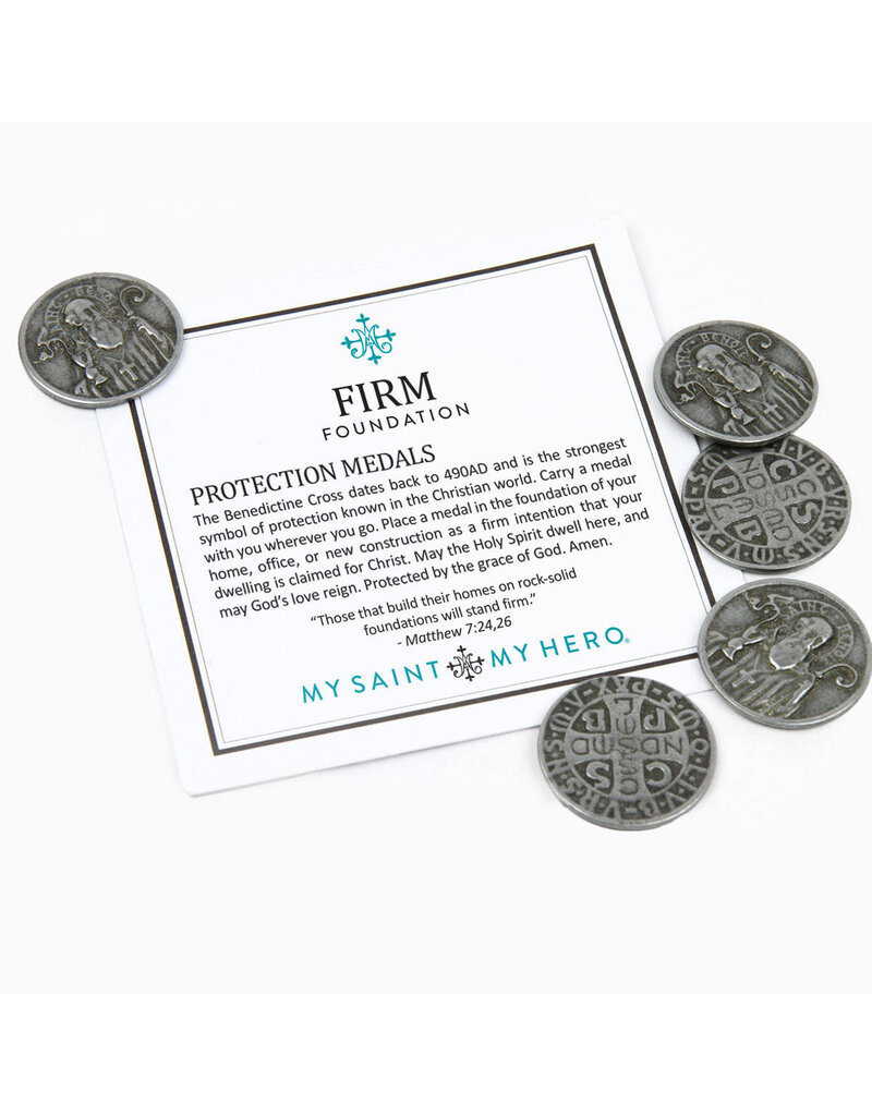 My Saint, My Hero Firm Foundation St. Benedict Protection Medals
