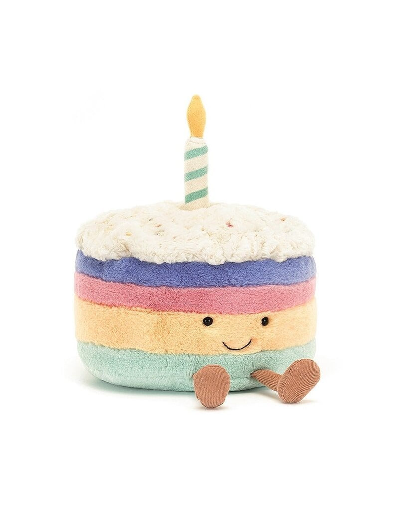 Jellycat Amuseable Rainbow Birthday Cake Small