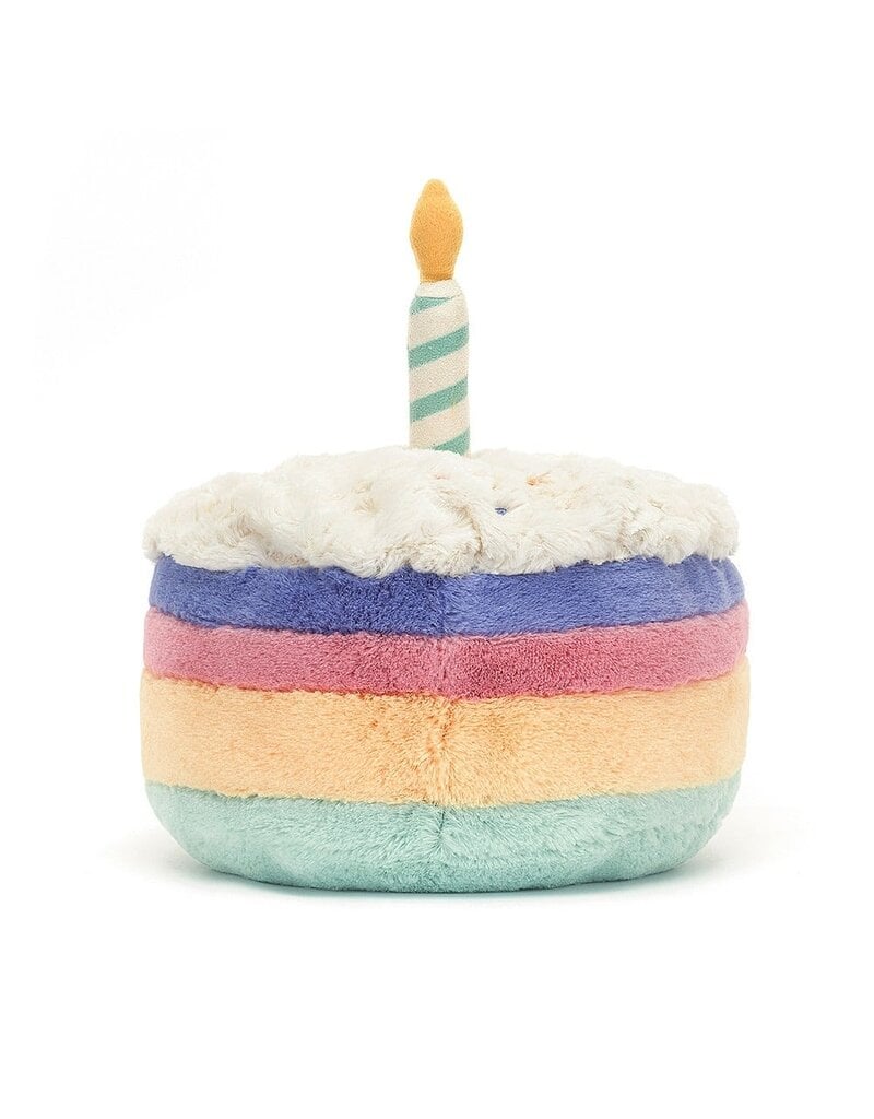 Jellycat Amuseable Rainbow Birthday Cake Small