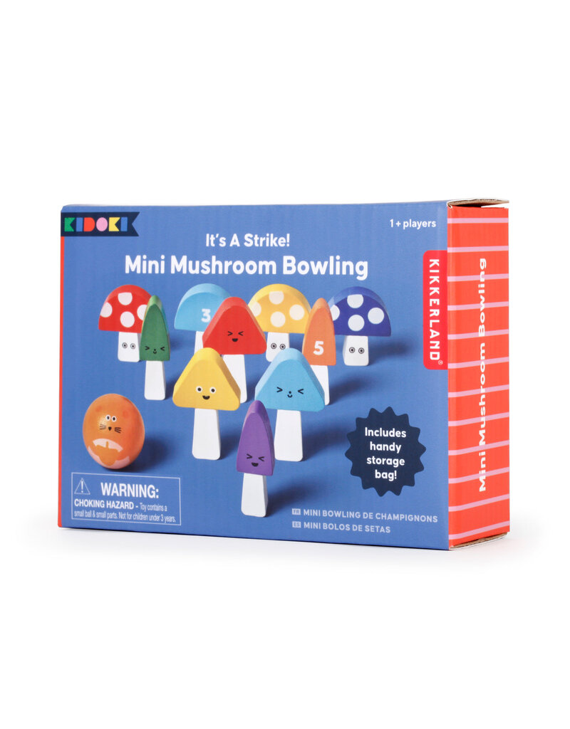 Kikkerland It's a Strike: Mini Mushroom Bowling